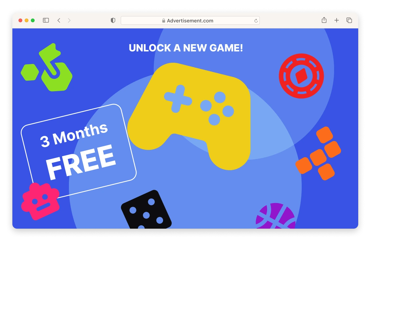 Popunder format rendering