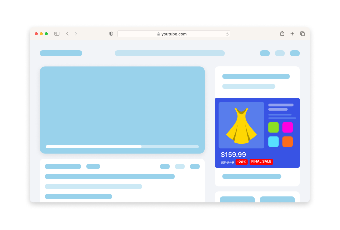 Banner format rendering