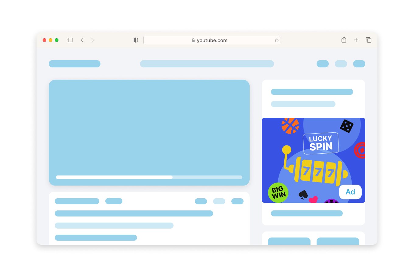 Banner format rendering