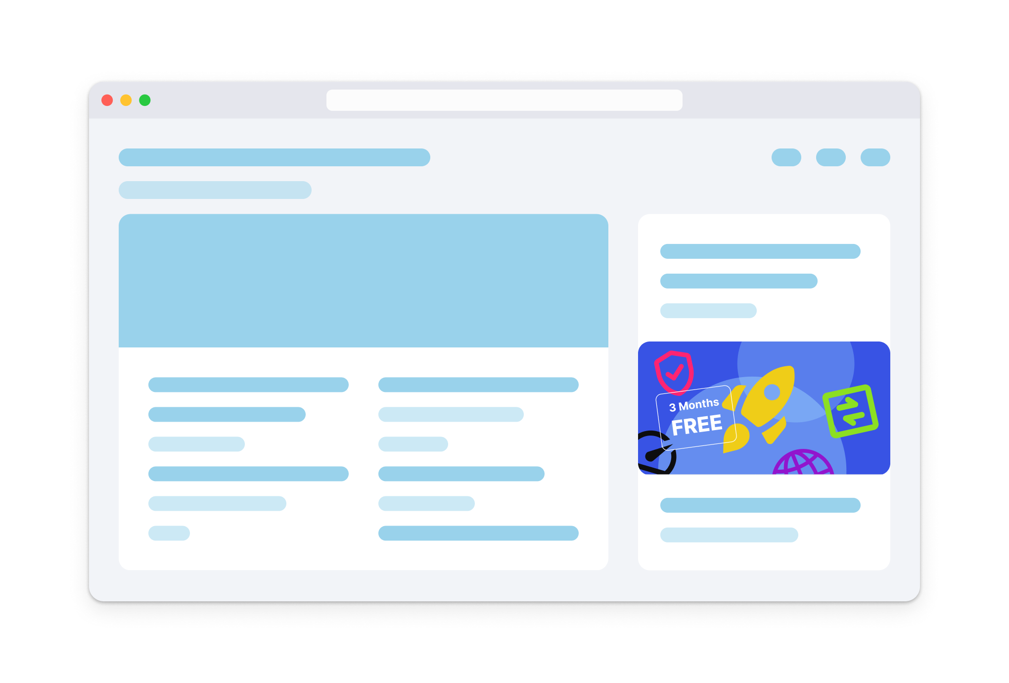 Banner format rendering